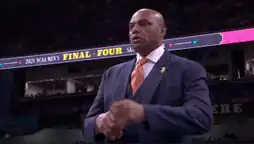 Charles Barkley: Grimacing in disappointment watching a game