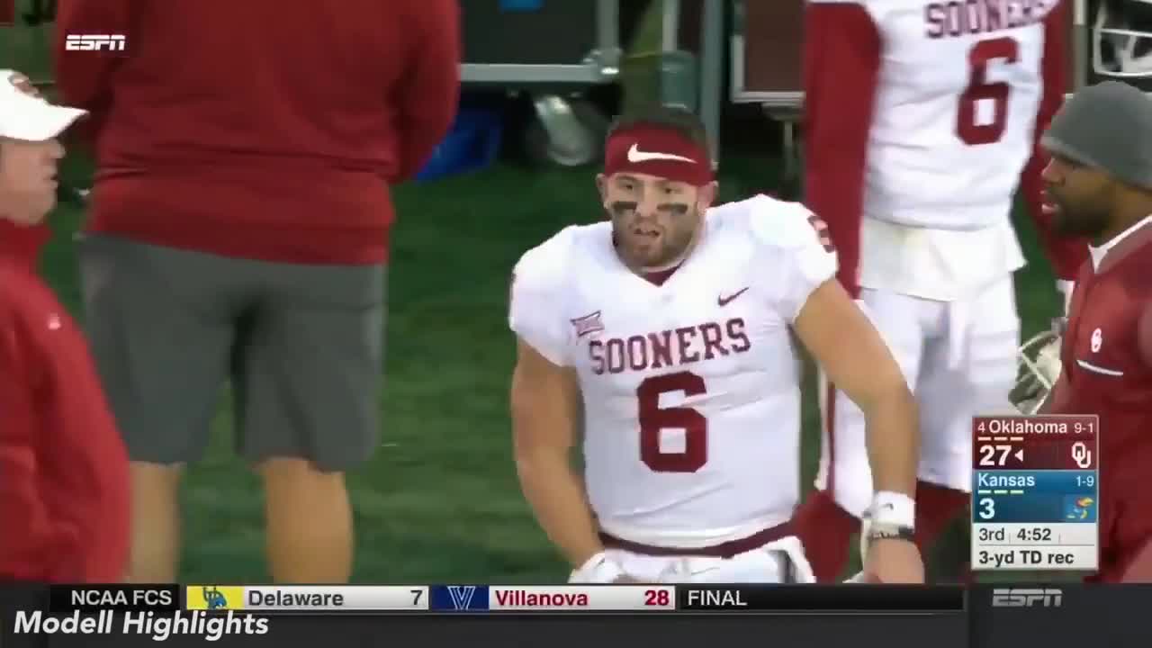 Baker Mayfield - Crotch grab taunt | Download HD video clip on | Vlipsy