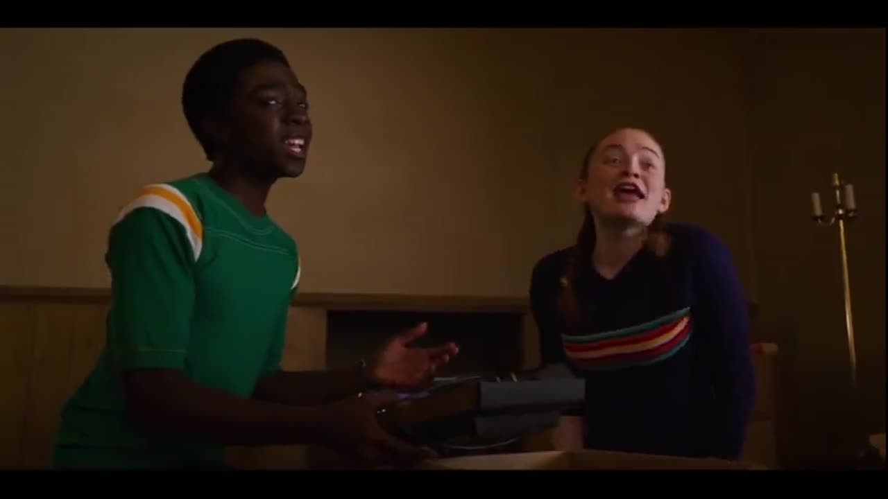 Stranger Things 3 Lucas Max Singing The Neverending Story Find Clips On Vlipsy Stranger Things 3 Lucas Max Singing The Neverending Story Find Clips On Vlipsy