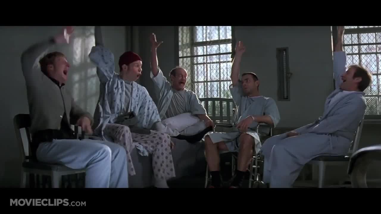 Patch Adams - Raising hands | Download HD video clip on | Vlipsy